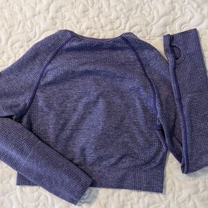 Crop Long Sleeve Workout Top